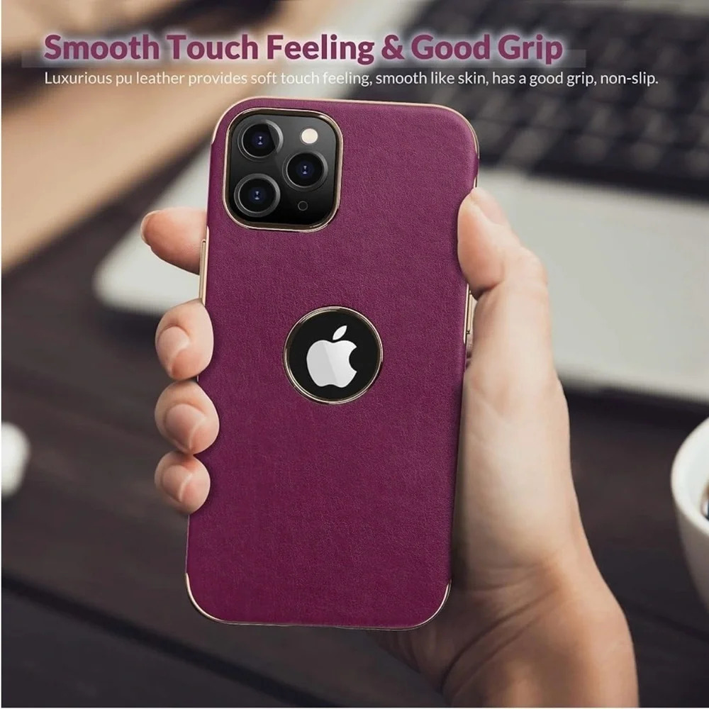 LOHASIC for‎ iPhone 12 Pro Max Case for Women, Flexible Luxury PU Leather Cover - Picture 5 of 8